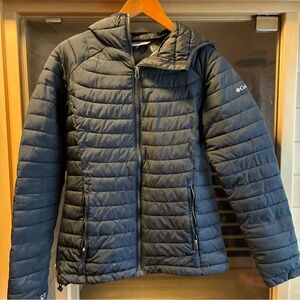 Columbia Women White Out ll Omni Heat Hooded Jacket Puffer Black Size Small